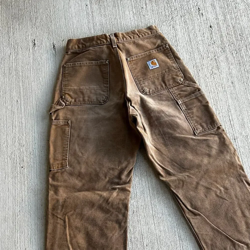 Carhartt brown double knee work wear carpenter pants